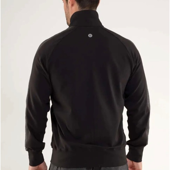 Lululemon Kung Fu Jacket II (First Release) Black Herringbone Stripe Size L - Picture 3 of 9